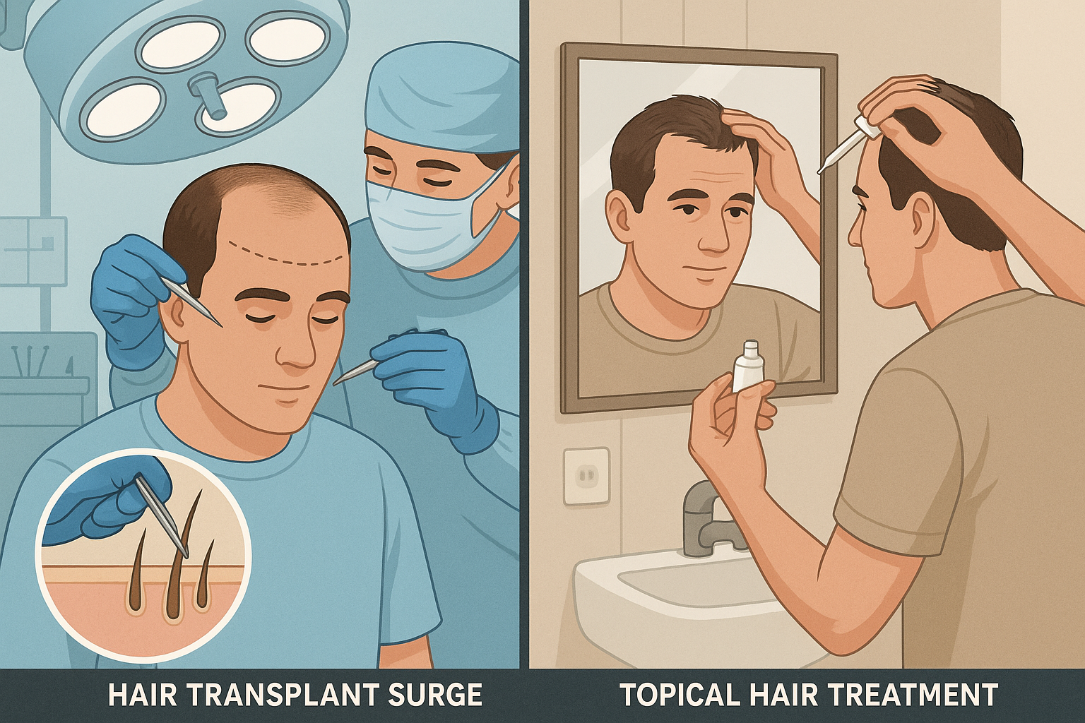 Hair Transplants vs Topicals: Which Option Is Right for You?